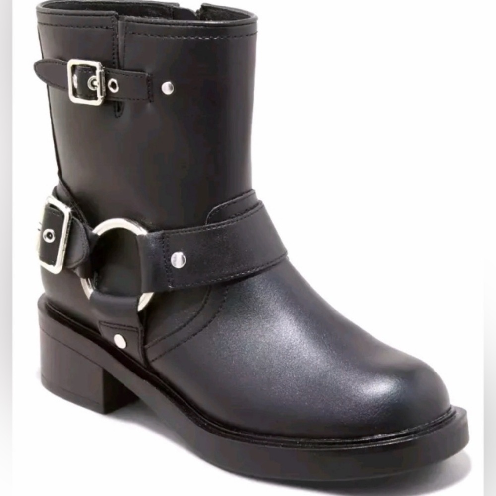 NWT Universal Thread “Connor” black moto boots - 8